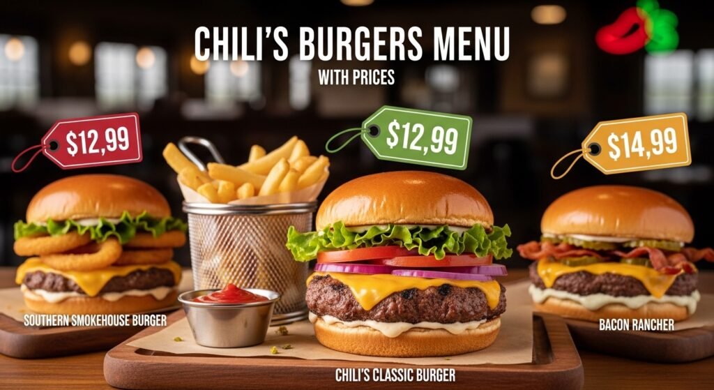 Chili's Menu with Prices 3 Chili's Burgers Menu with Prices